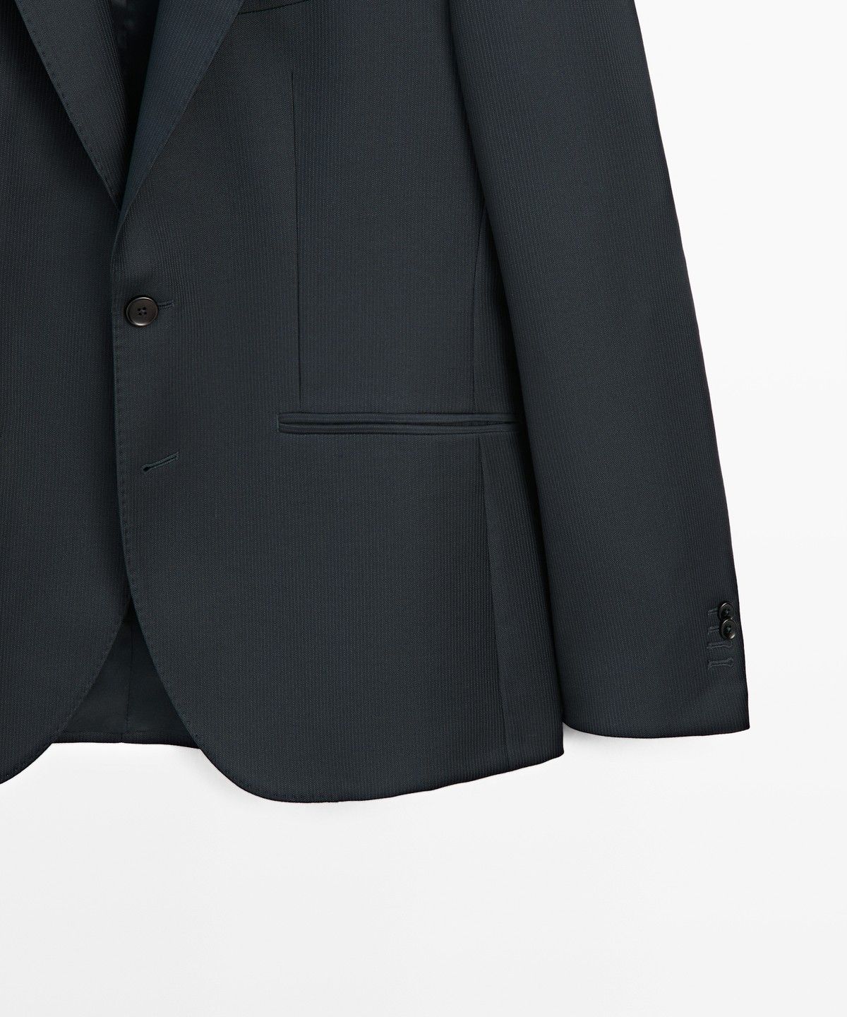 마시모두띠(MASSIMO DUTTI) 스트라이프 울 블렌드 수트 블레이저