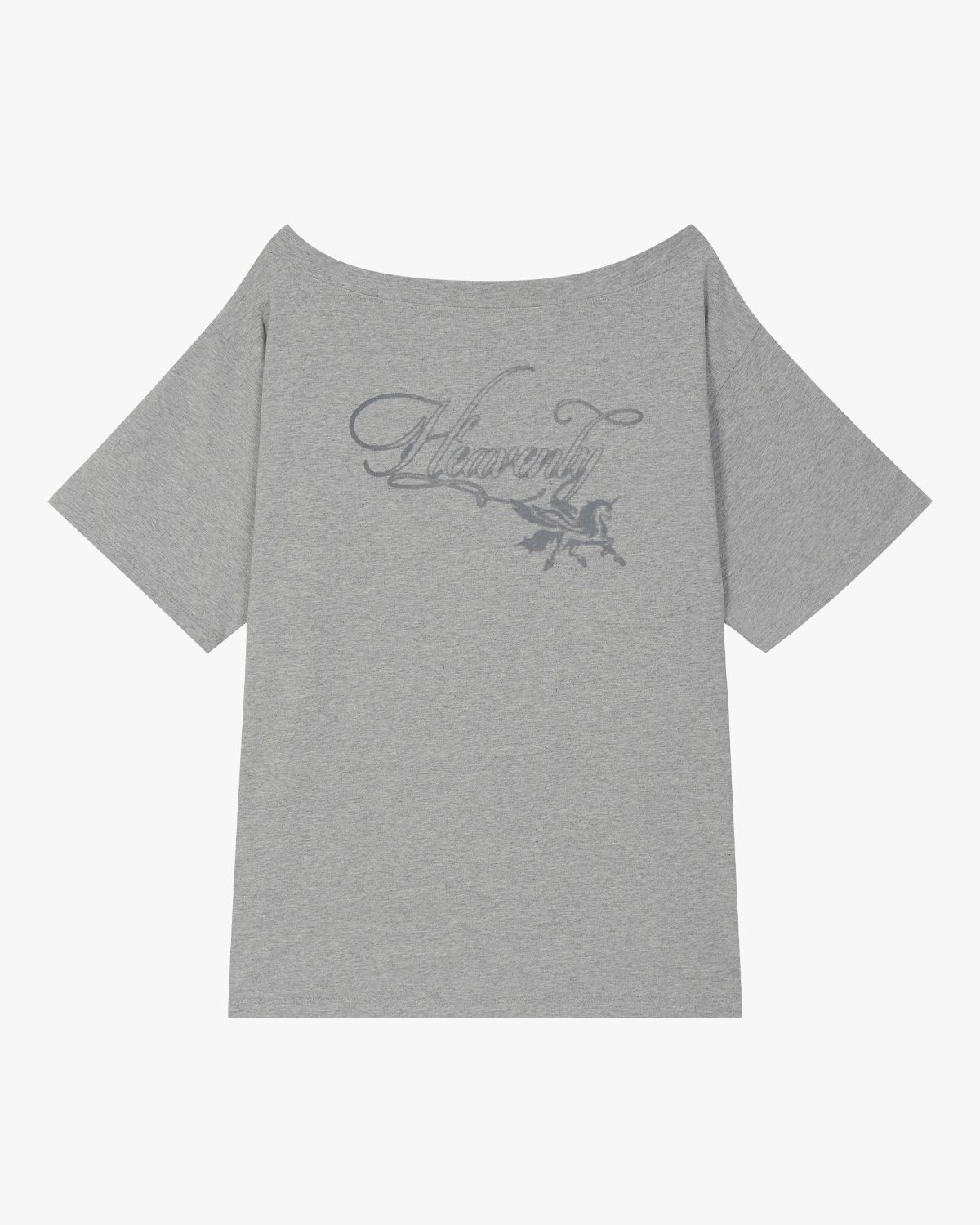 여린(YEORIN) Heavenly Loose T-Shirts (Grey)