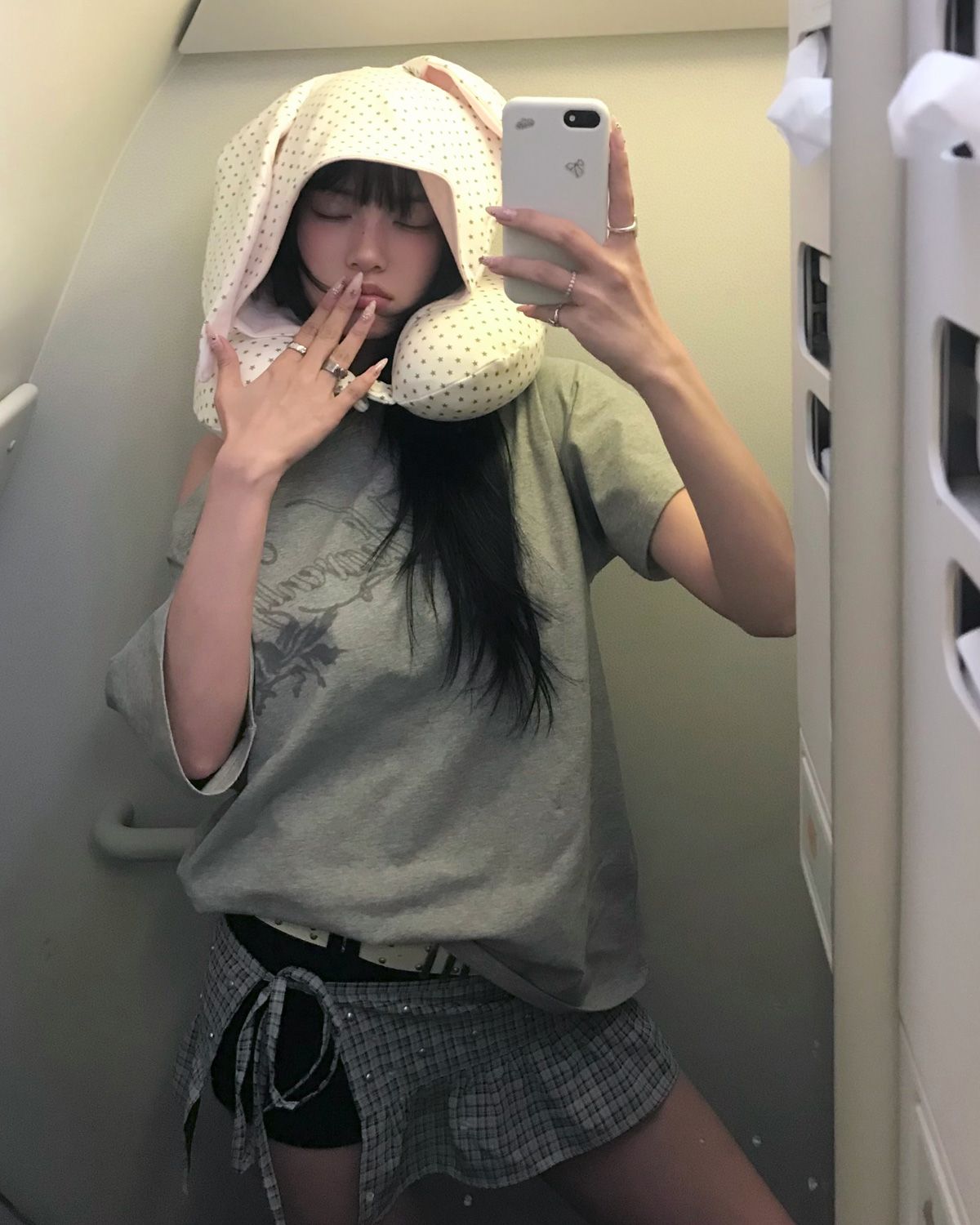 여린(YEORIN) Heavenly Loose T-Shirts (Grey)