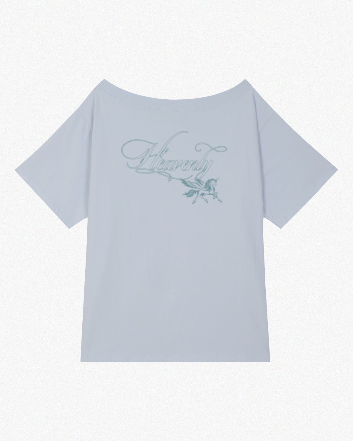 여린(YEORIN) Heavenly Loose T-Shirts (Sky Blue)