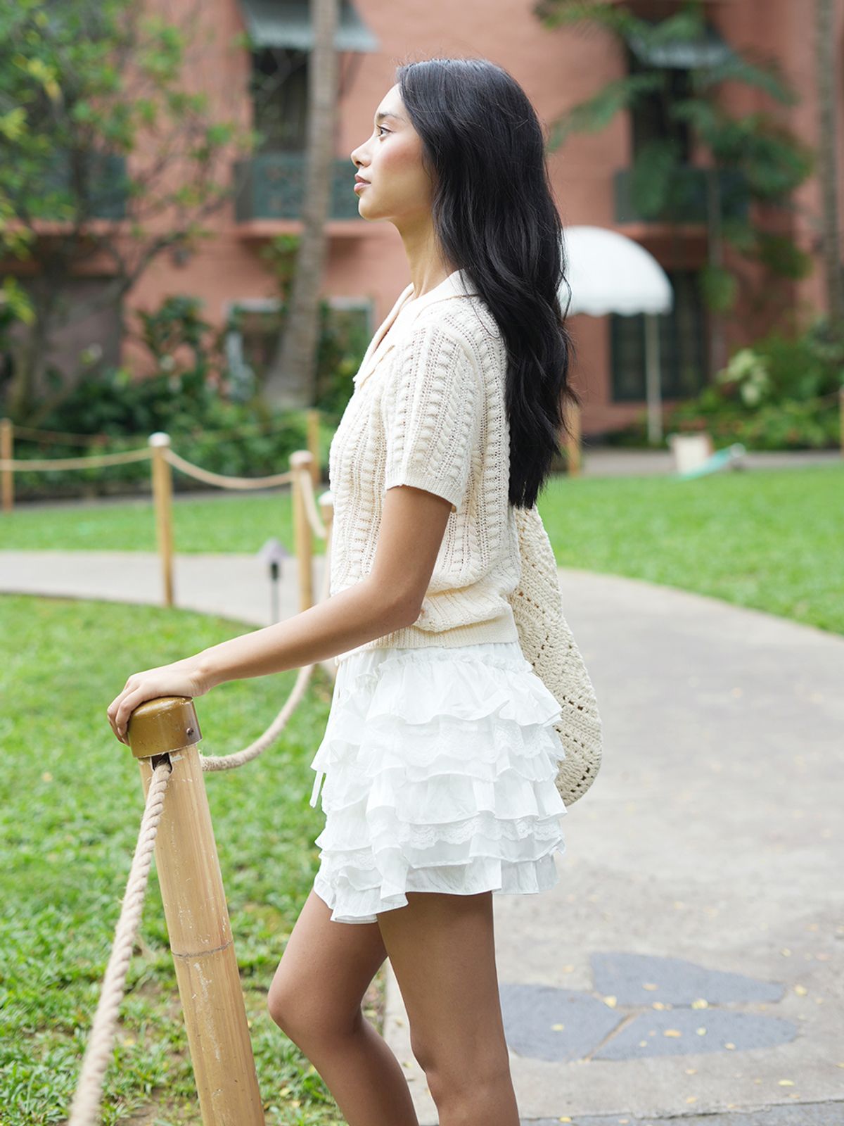 랭앤루(LANGNLU) HAMOA Half Sleeve Cardigan(하모아)_CREAM