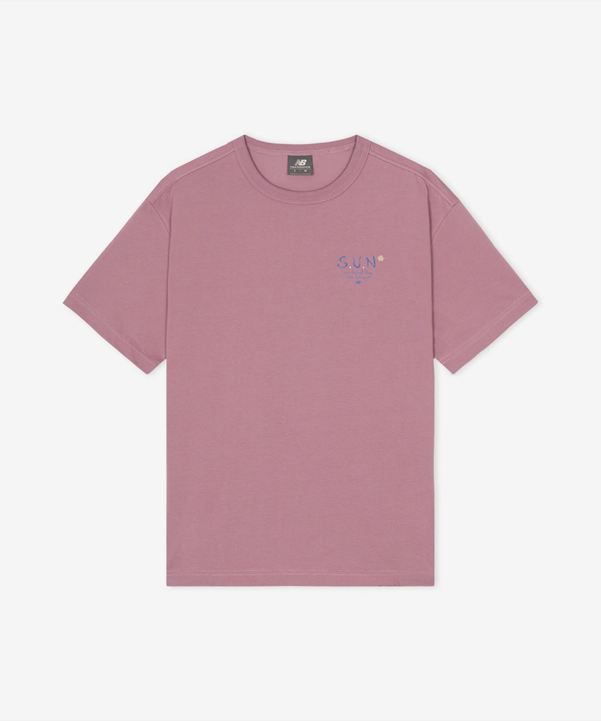 뉴발란스(NEW BALANCE) NBNEGCA013 / UNI 선 키스드 그래픽 반팔티 (PINK)
