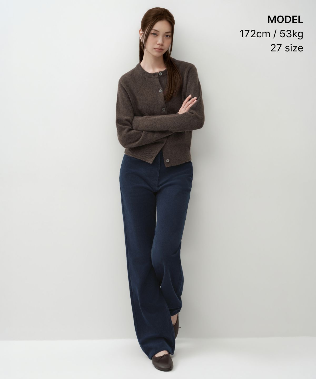 무신사 스탠다드 우먼(MUSINSA STANDARD WOMAN) 우먼즈 스트레이트 코듀로이 팬츠 [미드나잇 블루]