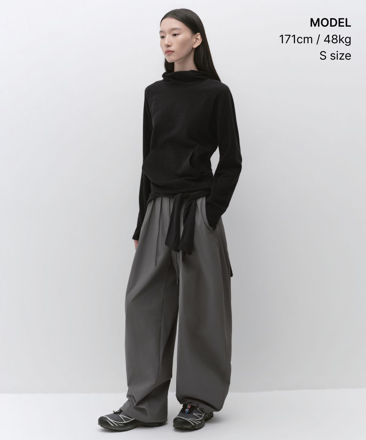 무신사 스탠다드 우먼(MUSINSA STANDARD WOMAN) 우먼즈 벌룬 파라슈트 팬츠 [그레이]