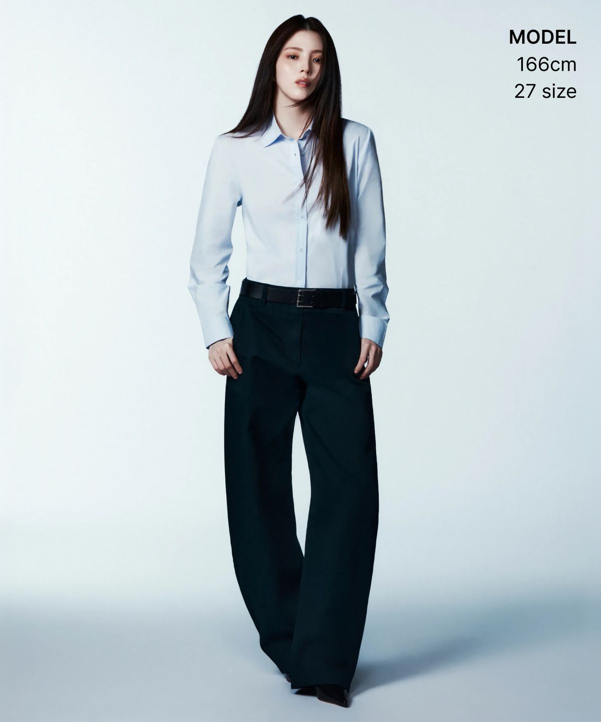 무신사 스탠다드 우먼(MUSINSA STANDARD WOMAN) 우먼즈 솔리드 CP 커브드 치노 팬츠 [네이비]