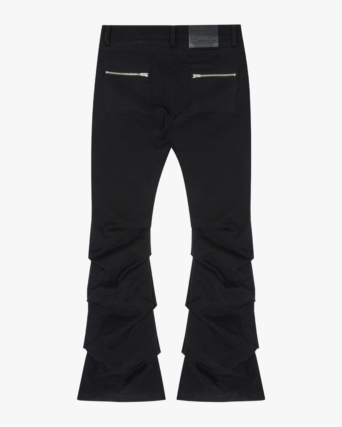 여린(YEORIN) Low Rise Multi Tuck Pants (Black)