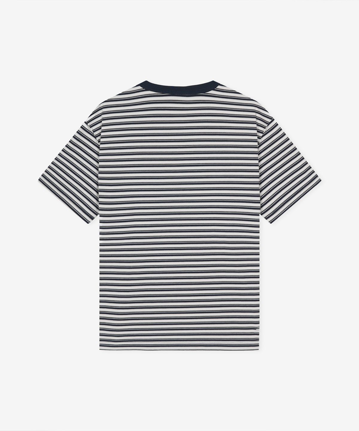 뉴발란스(NEW BALANCE) NBNEGCA043 / UNI 선 키스드 스트라이프 헨리넥 반팔티 (GRAY)
