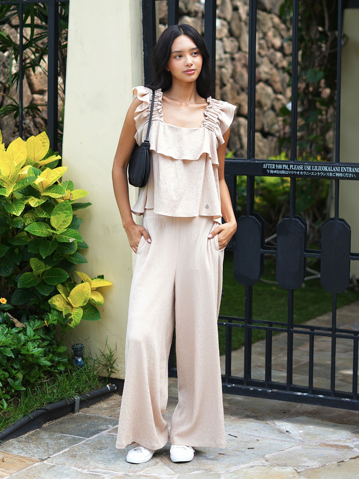 랭앤루(LANGNLU) HILO Banding Pants(힐로)_BEIGE