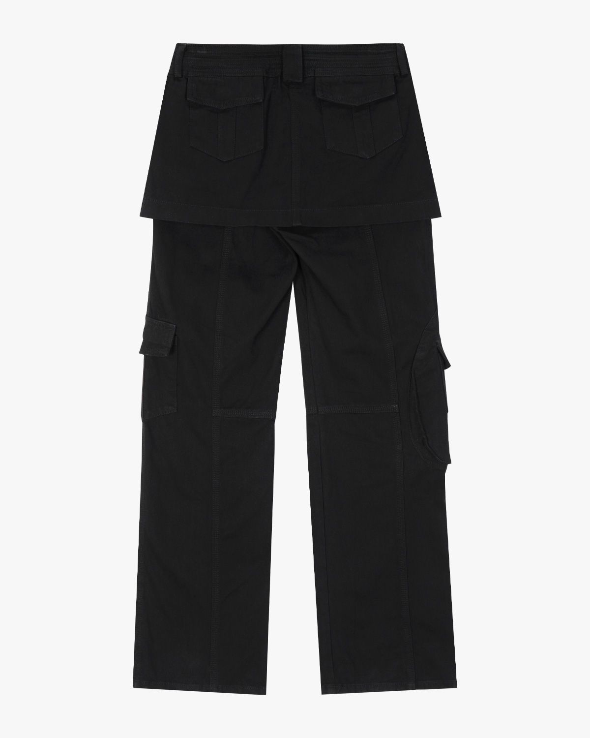 여린(YEORIN) Multi Pocket Layer Pants (Black)