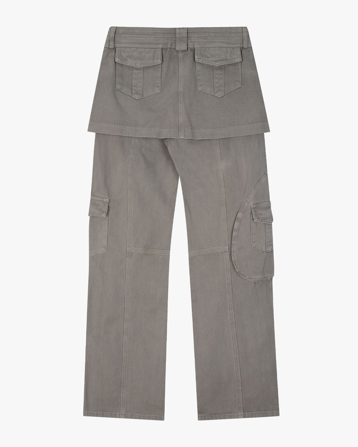 여린(YEORIN) Multi Pocket Layer Pants (Grey)
