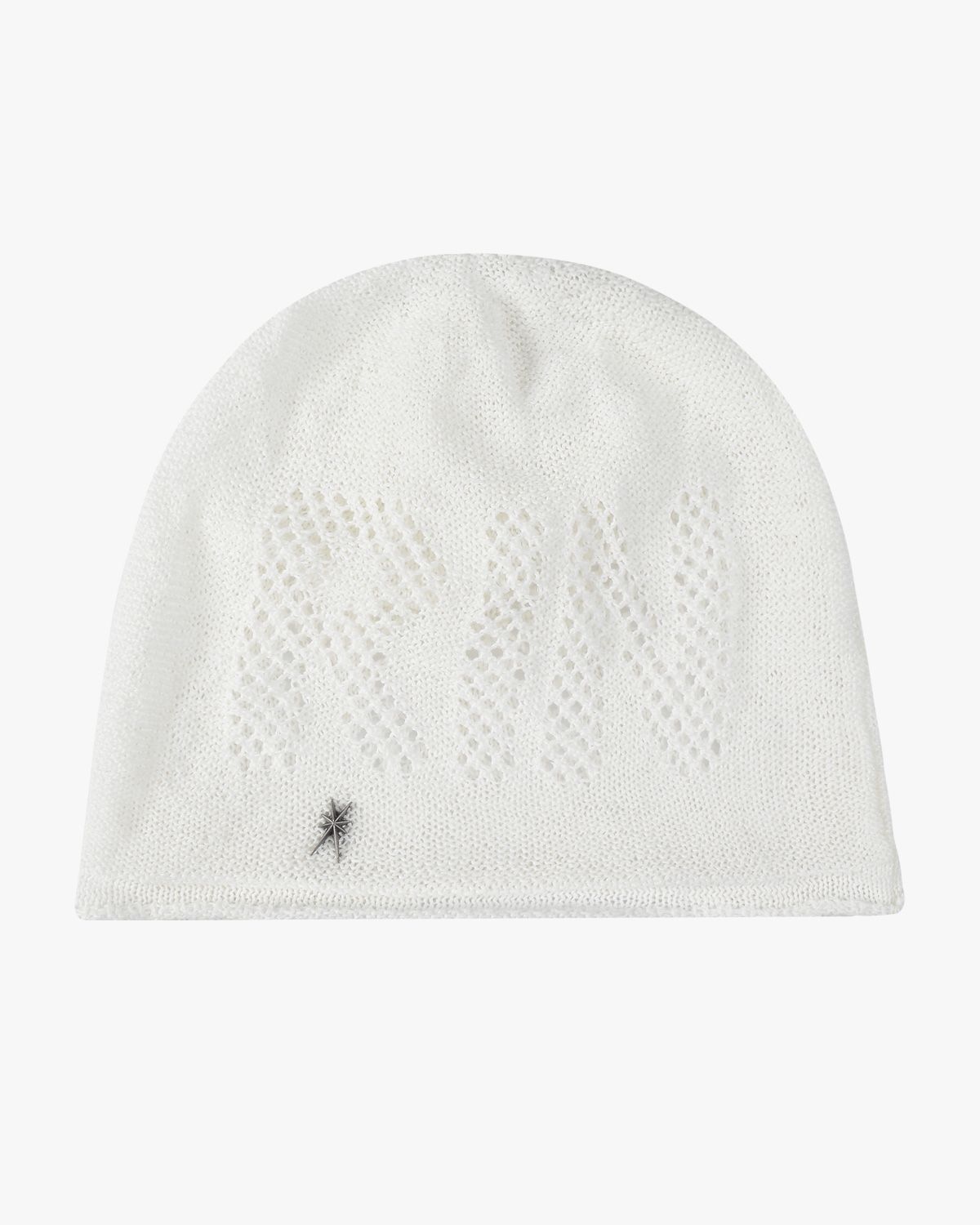 여린(YEORIN) Punching Knit Beanie (White)