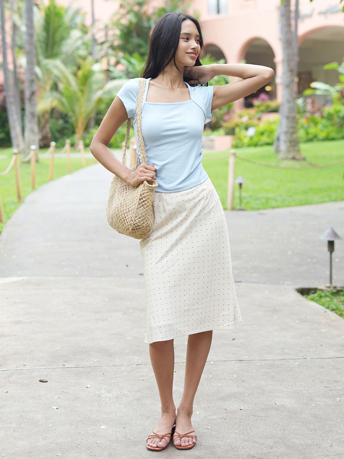 랭앤루(LANGNLU) POEL Bolero T-Shirt(포엘)_LIGHT BLUE