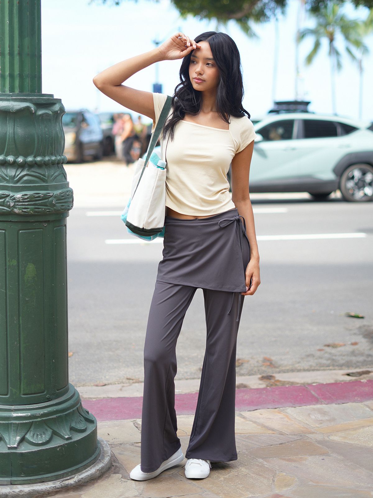 랭앤루(LANGNLU) POEL Bolero T-Shirt(포엘)_BUTTER