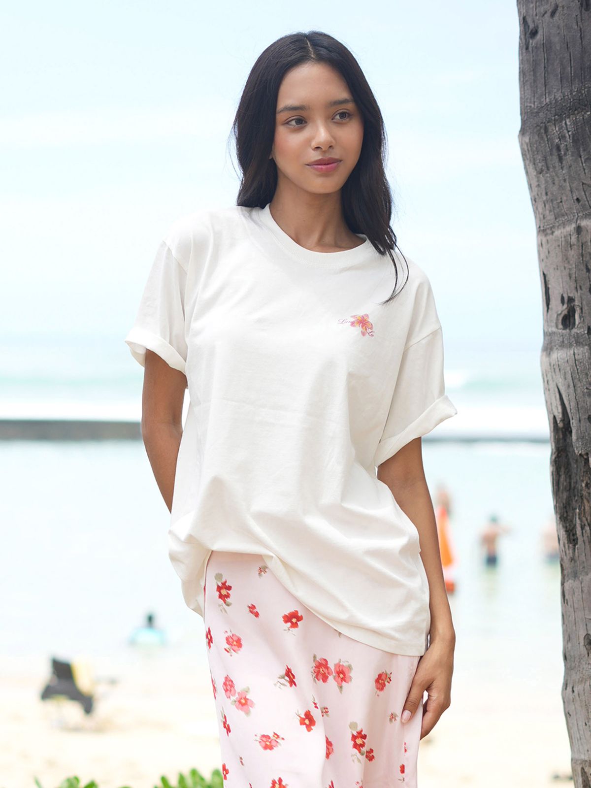 랭앤루(LANGNLU) SORBET Over Fit T-Shirts(소르베)_IVORY