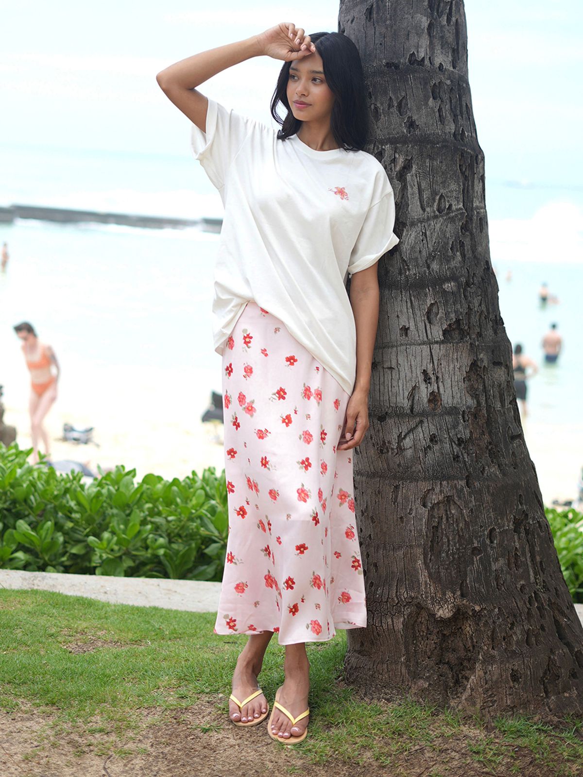 랭앤루(LANGNLU) SORBET Over Fit T-Shirts(소르베)_IVORY