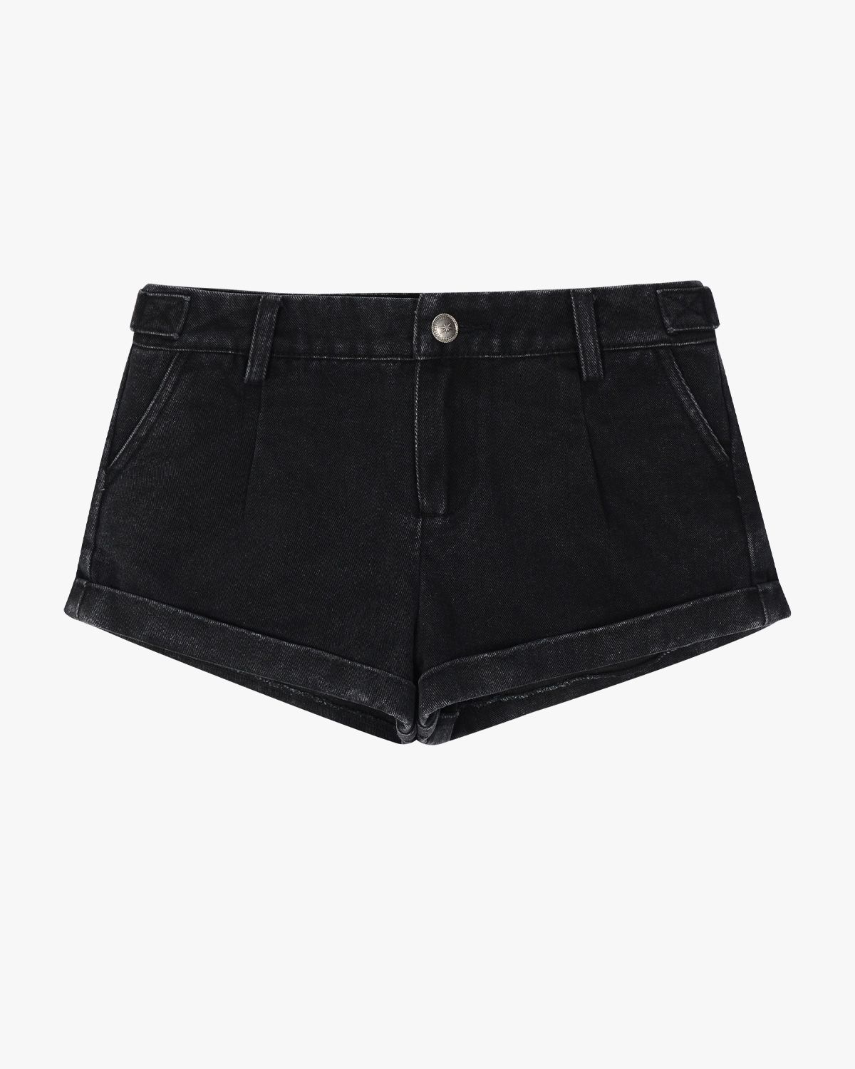 여린(YEORIN) R. Cuff Shorts (Black)
