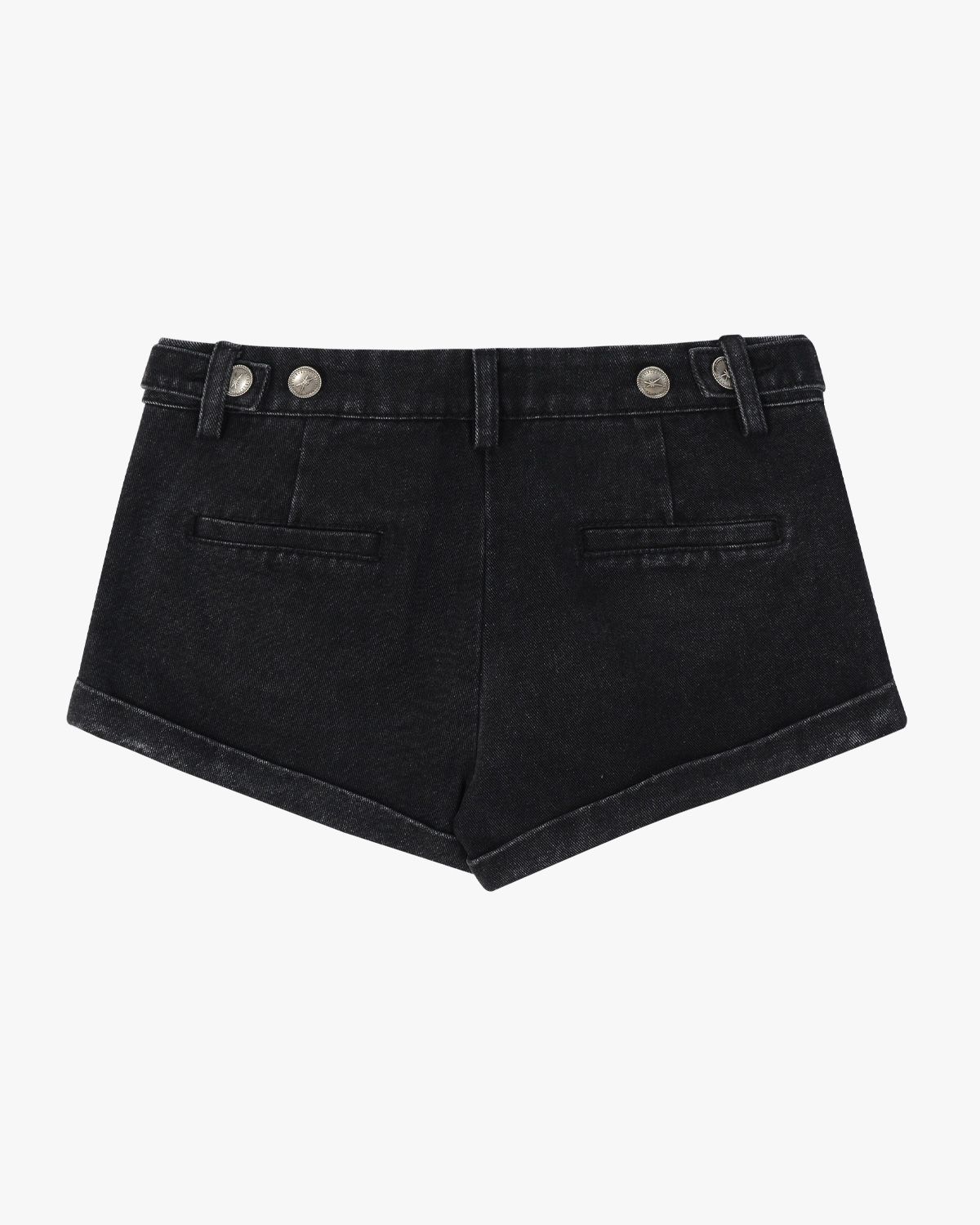 여린(YEORIN) R. Cuff Shorts (Black)