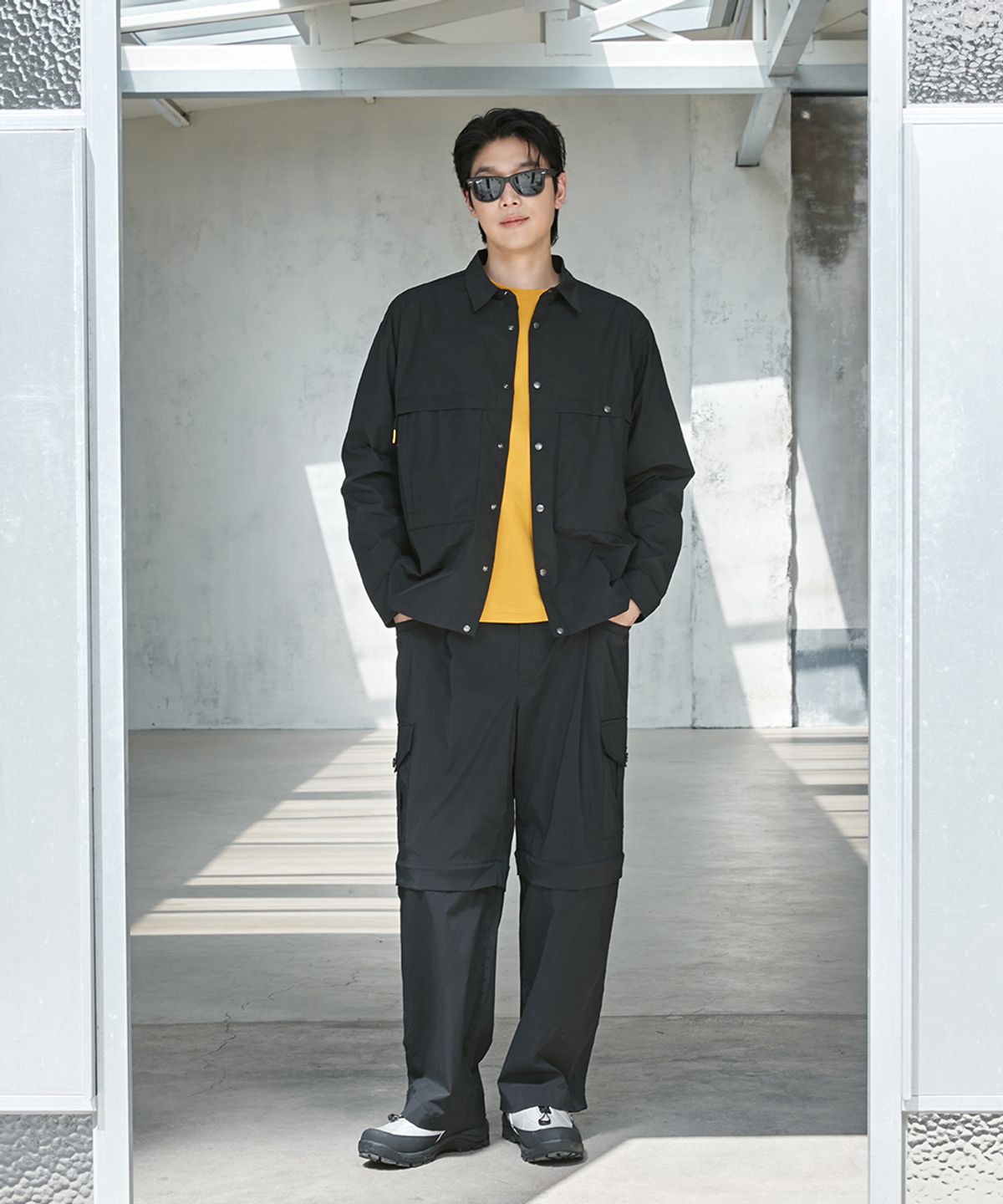 윌비랩(WILLBE LAB) 포켓 셔츠 자켓 (BK)