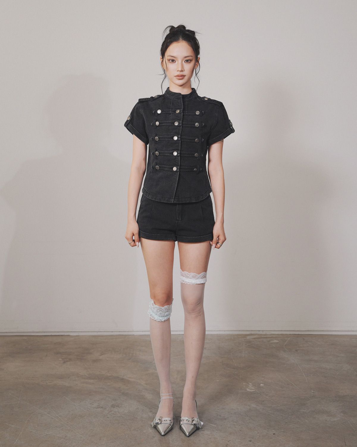 여린(YEORIN) R. Napoleon Jacket (Black)