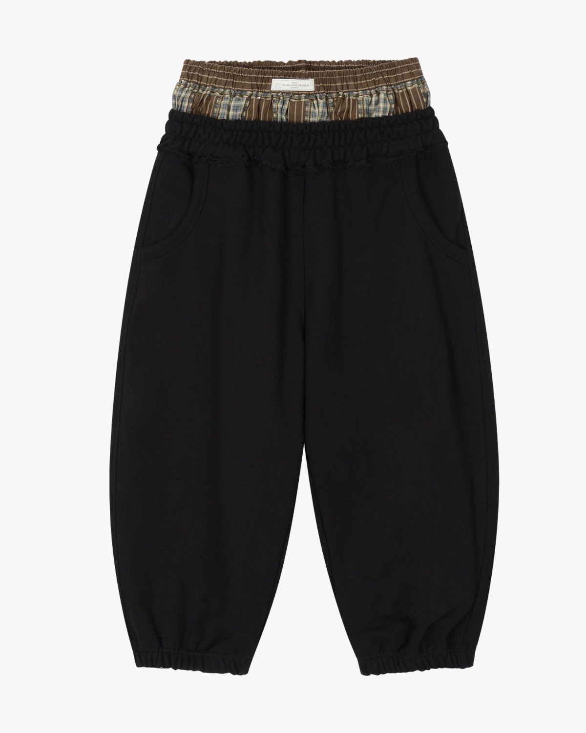 여린(YEORIN) Sagging Jogger Pants (Black)