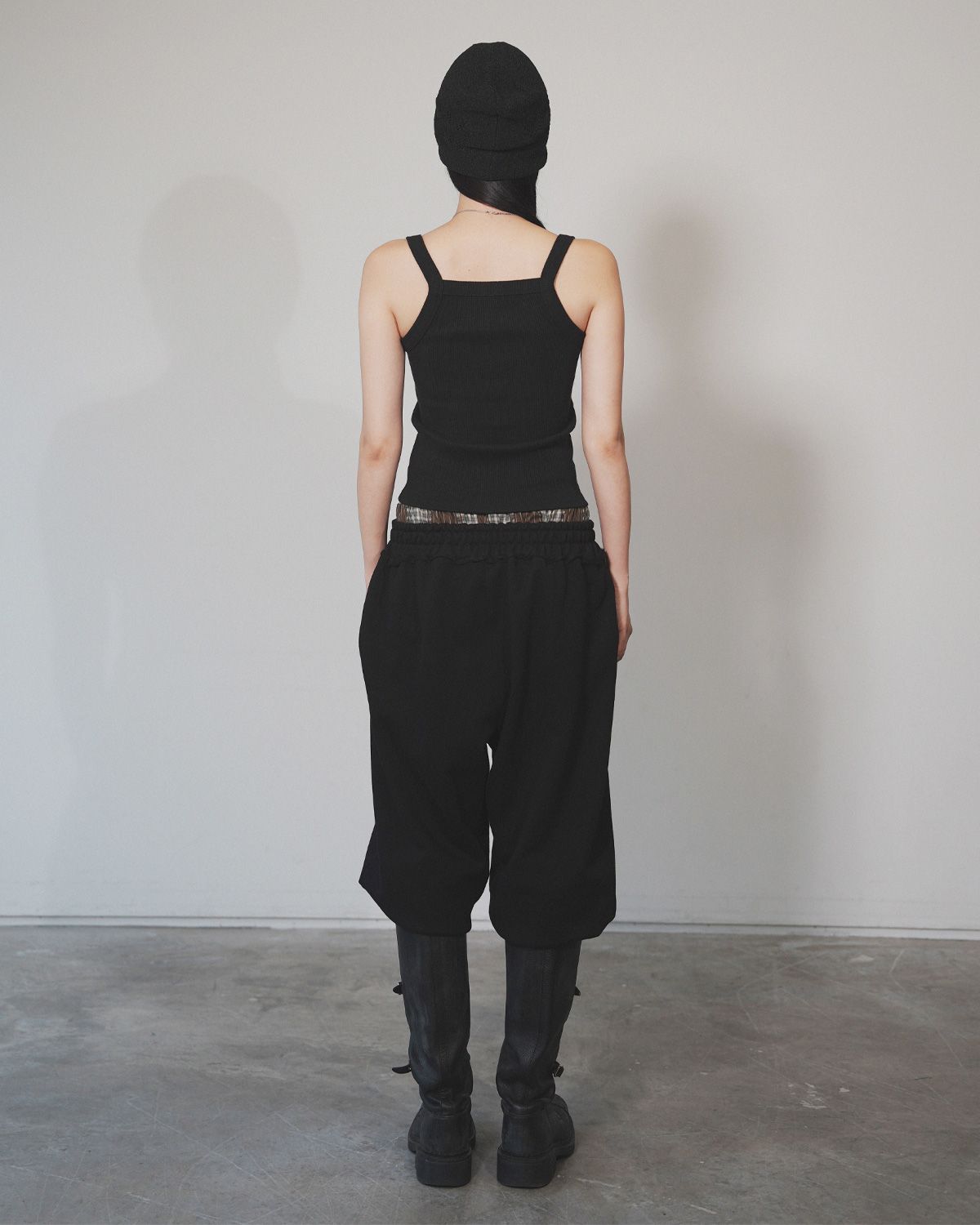 여린(YEORIN) Sagging Jogger Pants (Black)