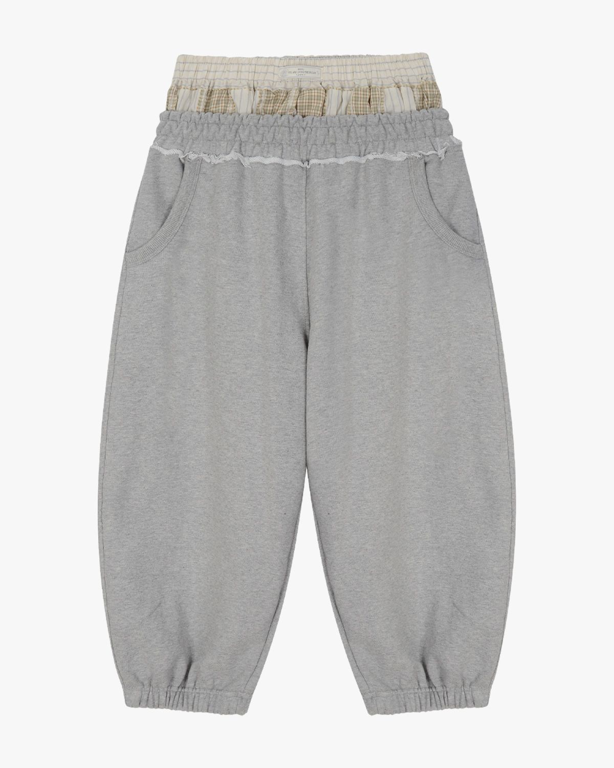 여린(YEORIN) Sagging Jogger Pants (M Grey)