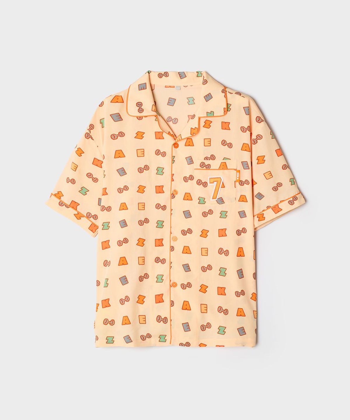 스파오(SPAO) [한화생명e스포츠] 반팔 파자마(Orange)_SPPPG37U15