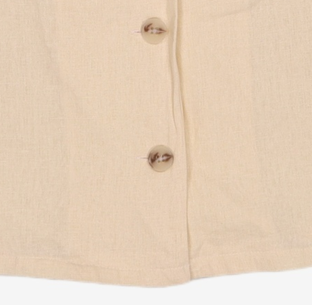 미쏘(MIXXO) 스퀘어드넥 반팔 린넨 블라우스 MIWBW9505A S
