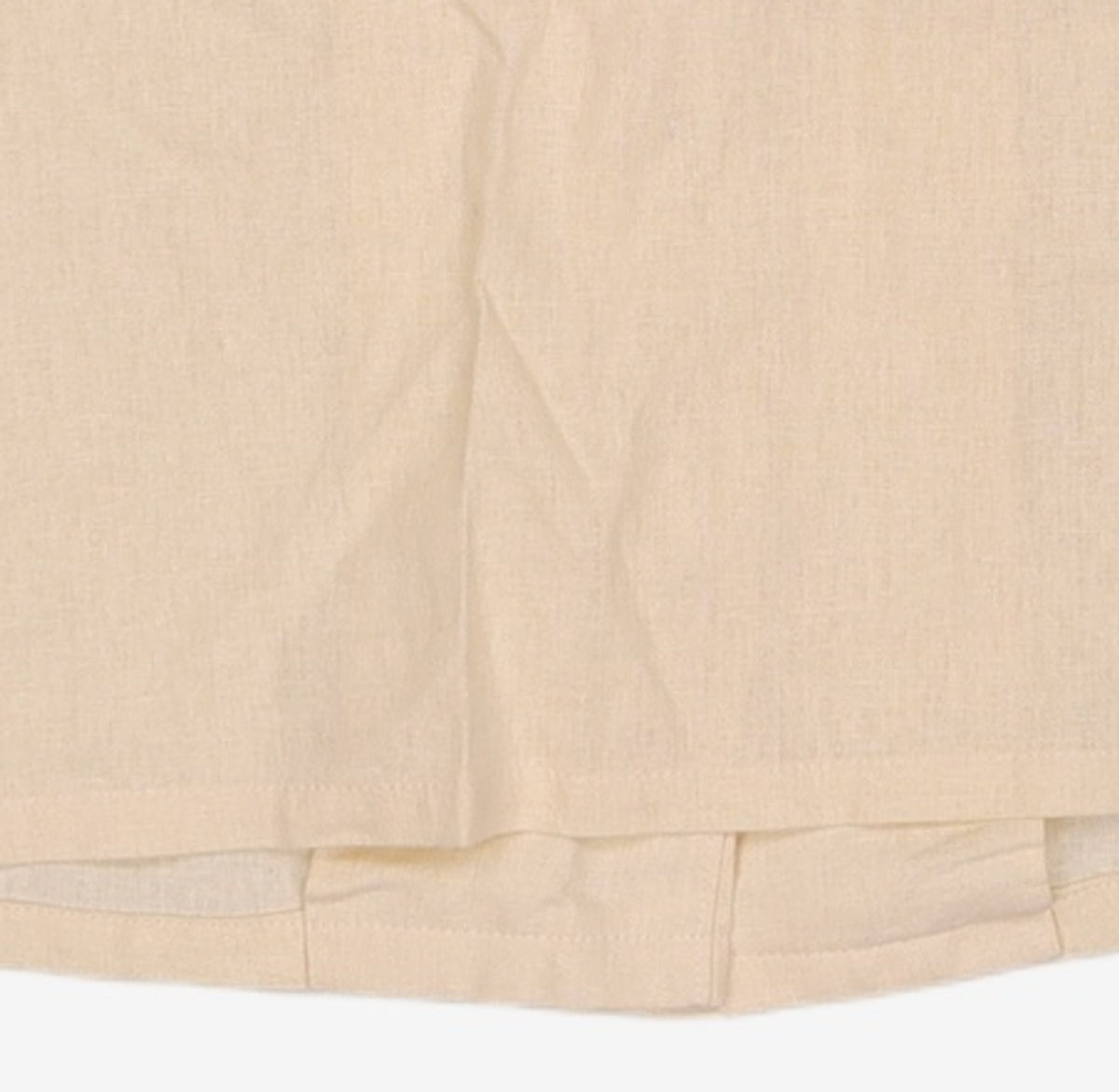 미쏘(MIXXO) 스퀘어드넥 반팔 린넨 블라우스 MIWBW9505A S