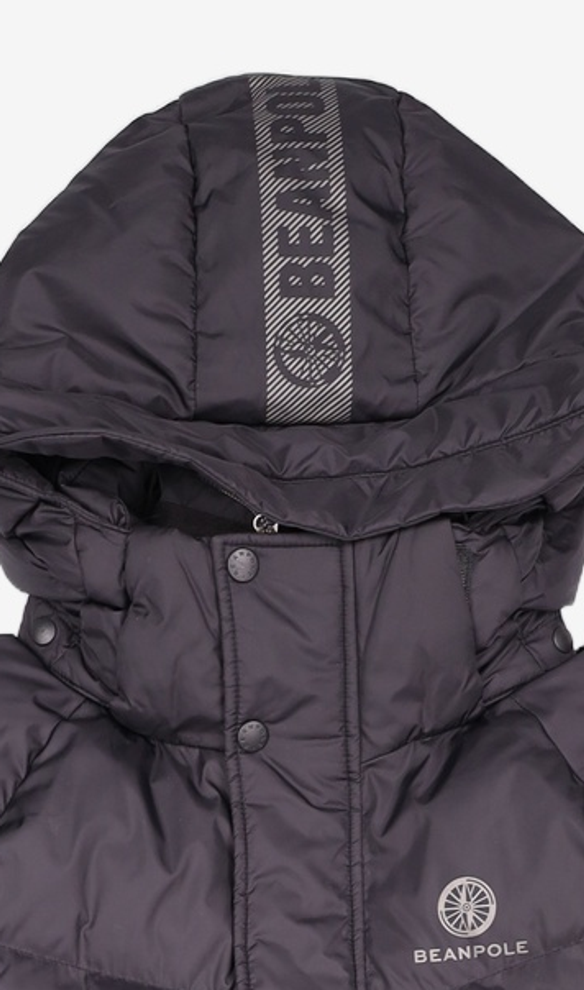 빈폴아웃도어(BEANPOLE OUTDOOR) [빈폴 아웃도어] 블랙 남녀 공용 벤치 코트 롱다운 (BO7X38F015) 100