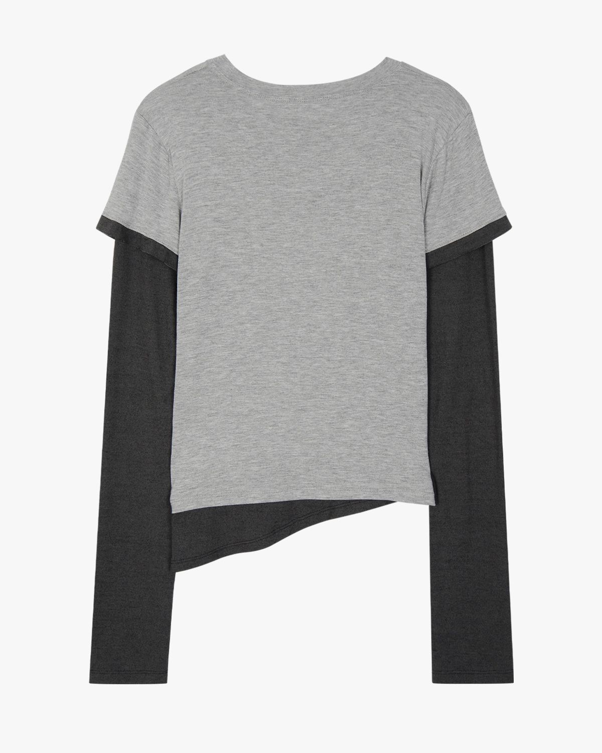 여린(YEORIN) Soft Layered Long Sleeve (Grey)