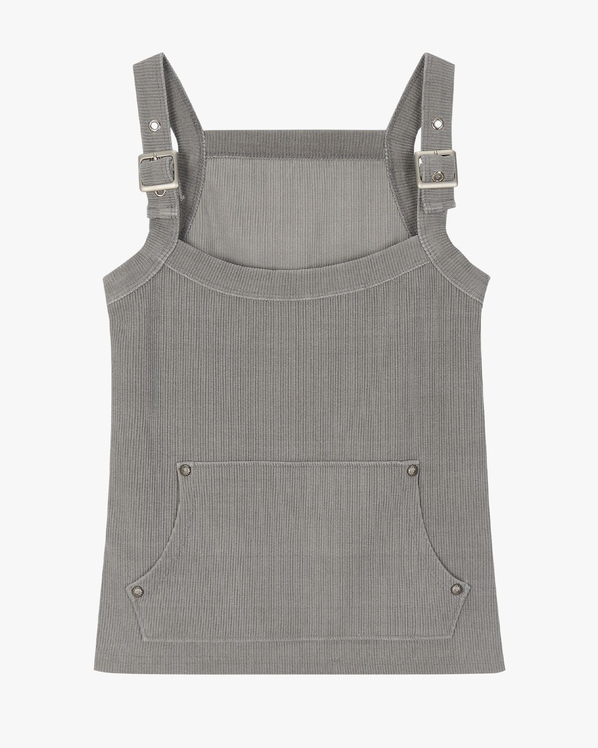 여린(YEORIN) Strap Pocket Tank (Charcoal)