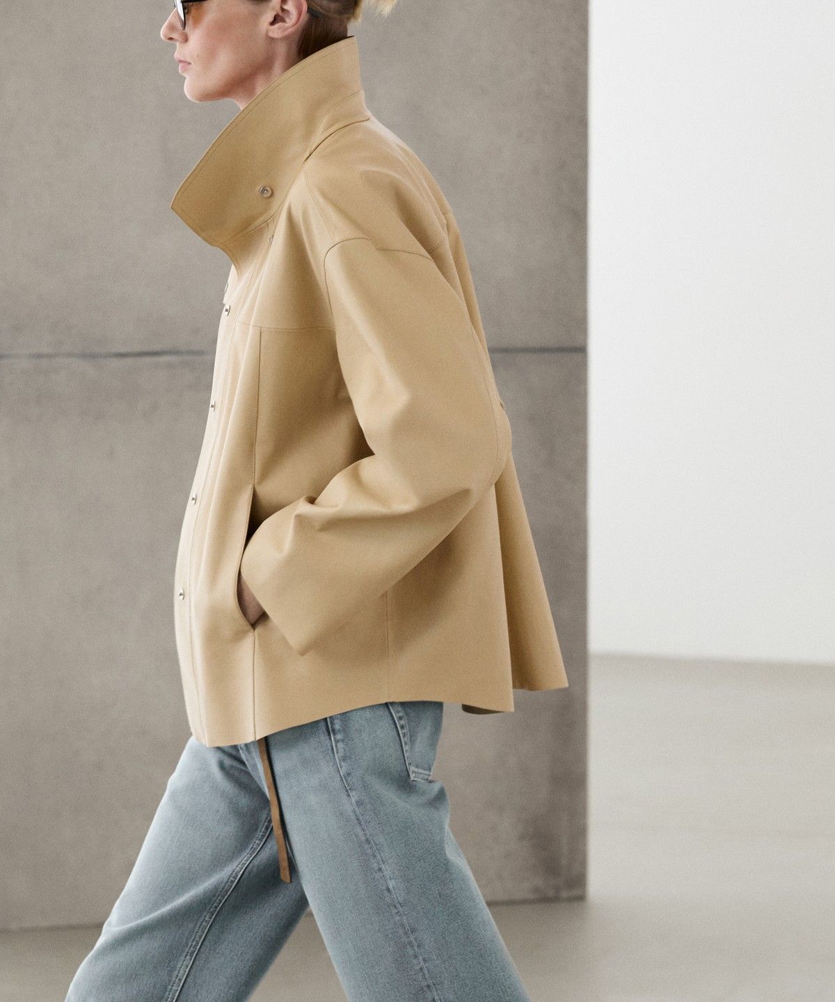 마시모두띠(MASSIMO DUTTI) 나파 가죽 셔츠