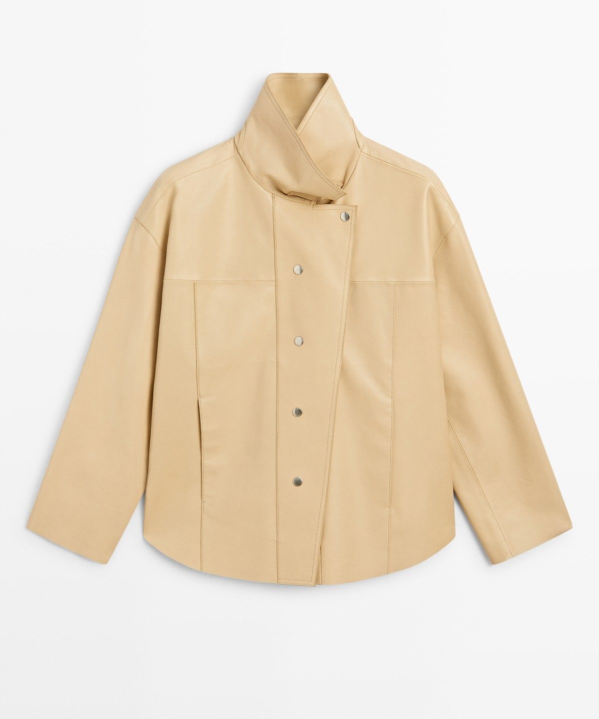 마시모두띠(MASSIMO DUTTI) 나파 가죽 셔츠