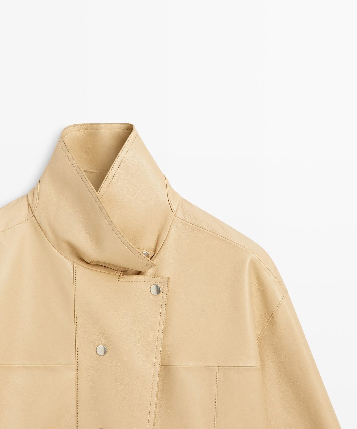 마시모두띠(MASSIMO DUTTI) 나파 가죽 셔츠