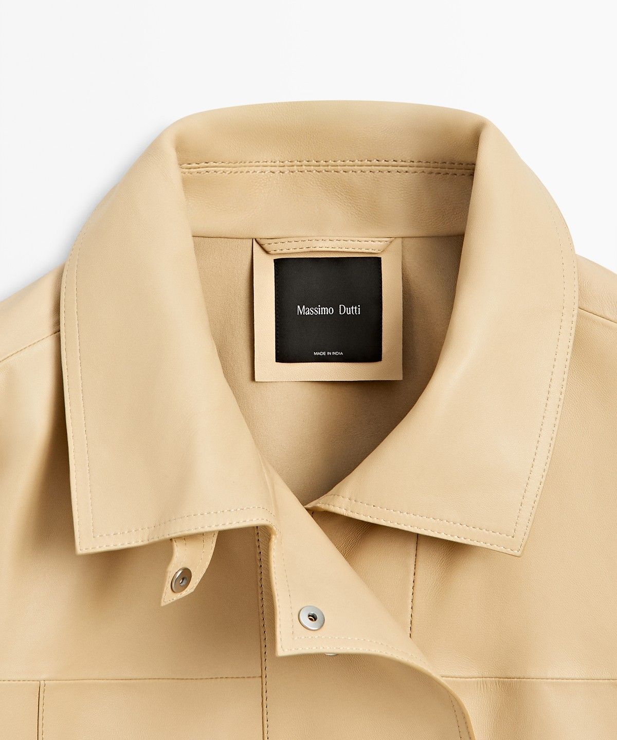 마시모두띠(MASSIMO DUTTI) 나파 가죽 셔츠