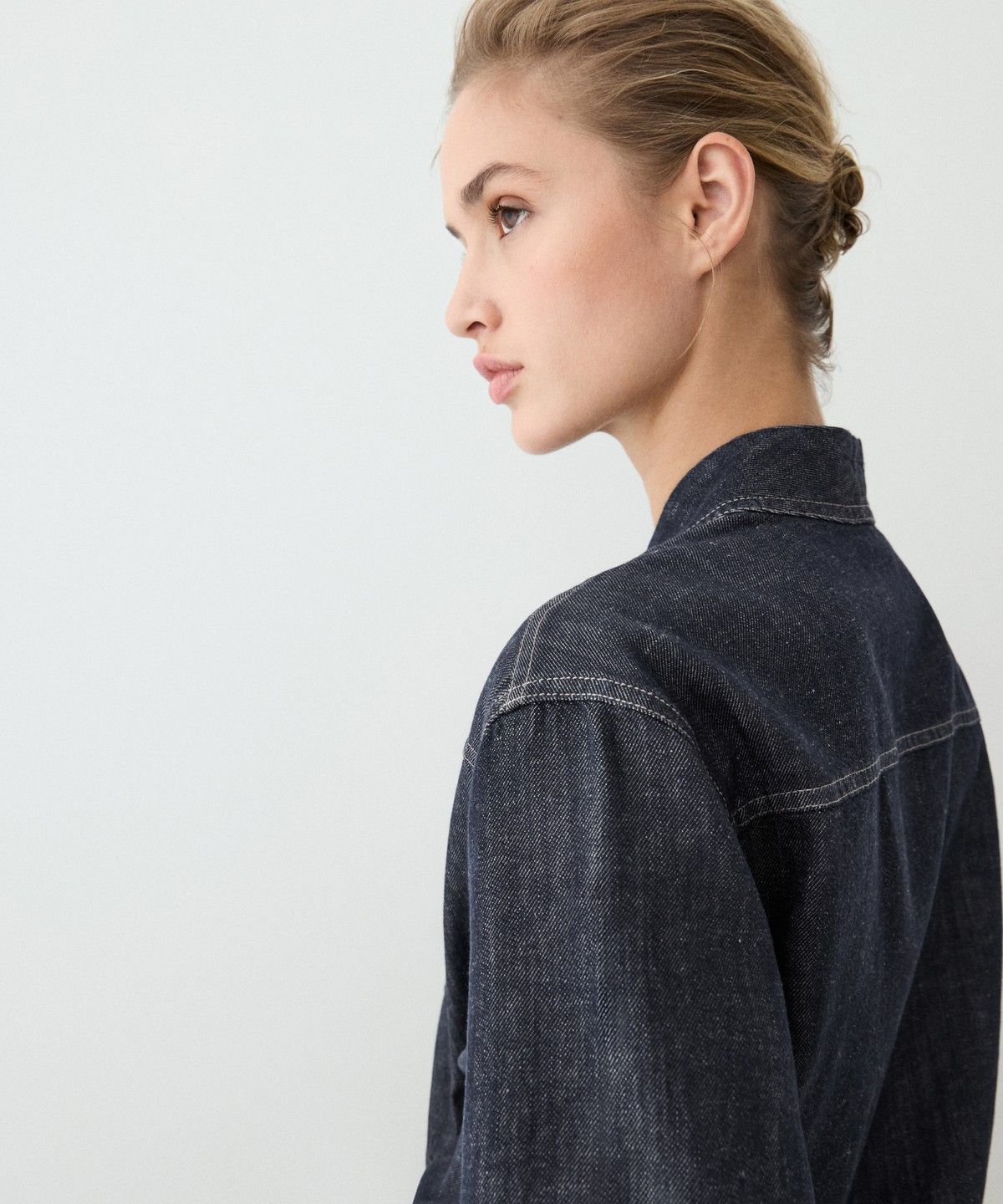마시모두띠(MASSIMO DUTTI) 데님 오버셔츠