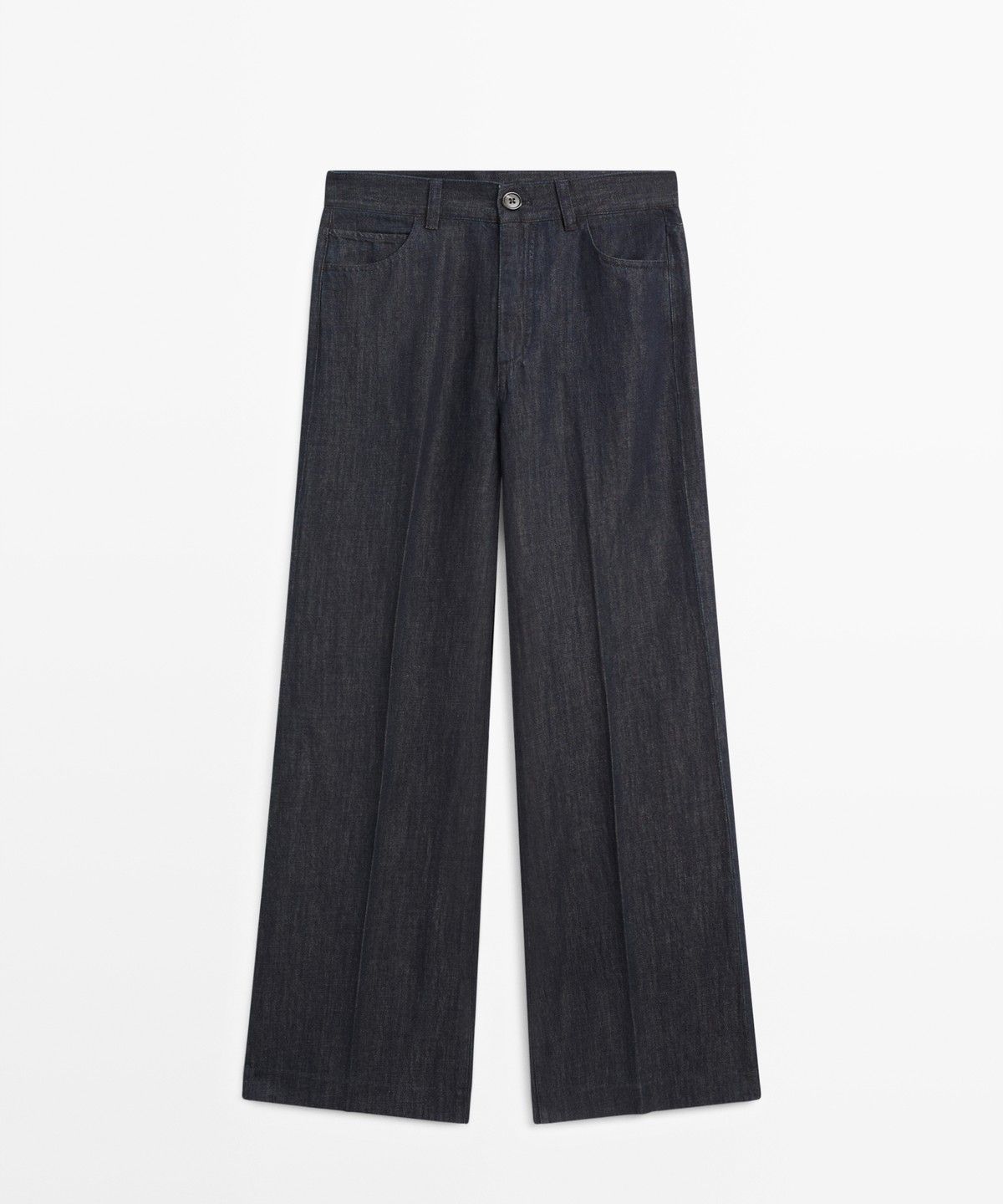 마시모두띠(MASSIMO DUTTI) 하이라이즈 팔라초 데님 팬츠