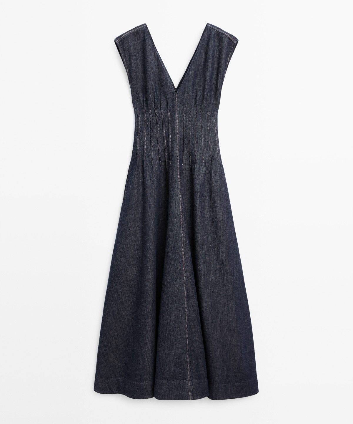 마시모두띠(MASSIMO DUTTI) 데님 미디 원피스