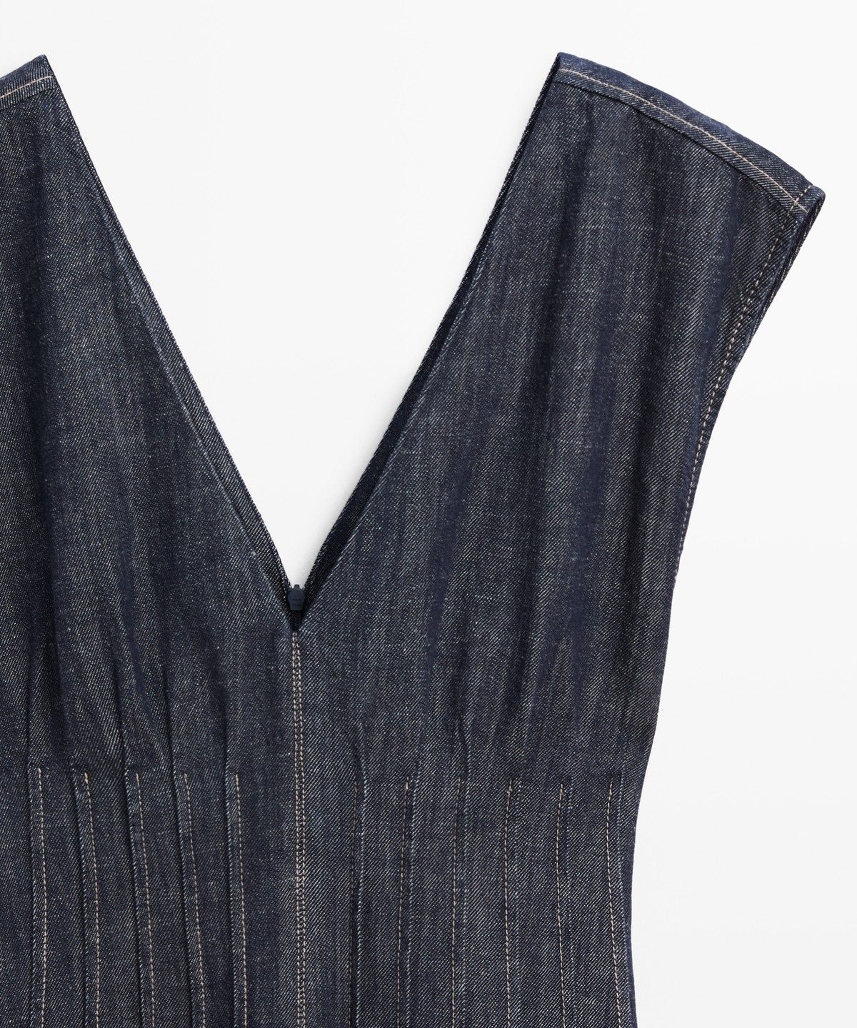 마시모두띠(MASSIMO DUTTI) 데님 미디 원피스