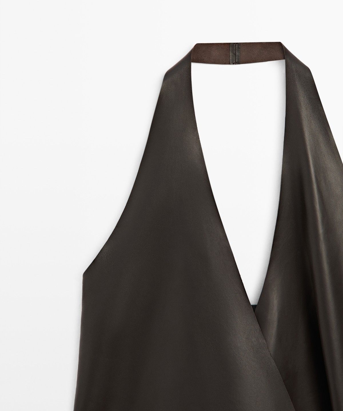 마시모두띠(MASSIMO DUTTI) 크로스 나파 가죽 탑