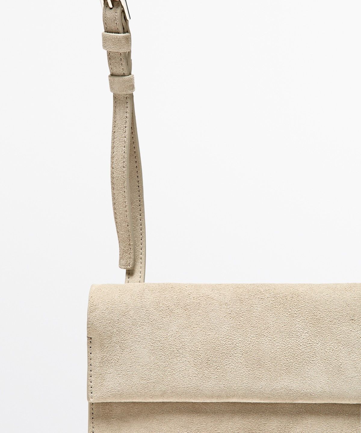 마시모두띠(MASSIMO DUTTI) 스웨이드 가죽 크로스백