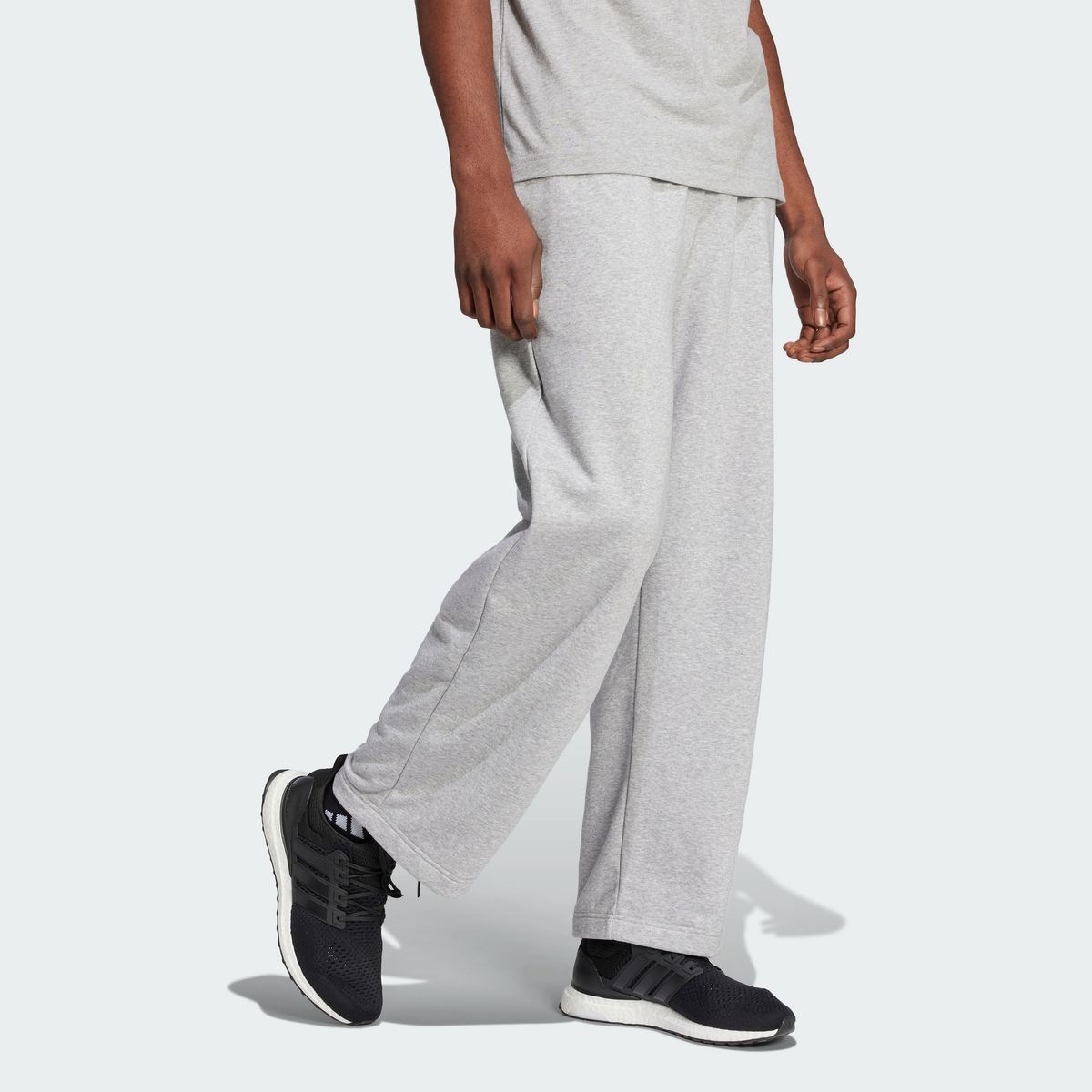 아디다스(ADIDAS) 에센셜 와이드 레그 3바 로고 팬츠 JF3606