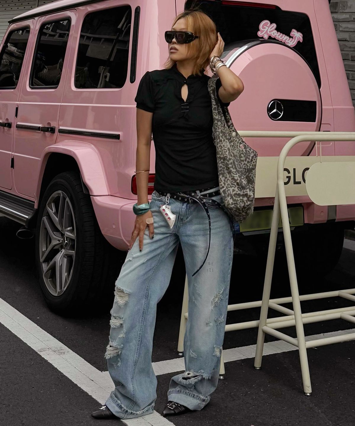 레이몬트(RAIMENT) Edge Bag_LEOPARD