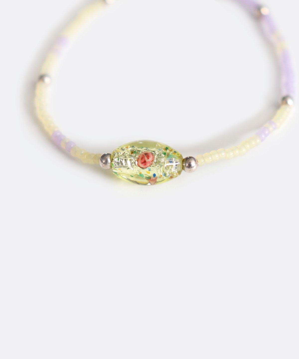 봉보(BONBEAU) Aria lampball pastel beads Bracelet 핸드메이드 글라스 램프볼 참 파스텔 컬러 비즈 팔찌
