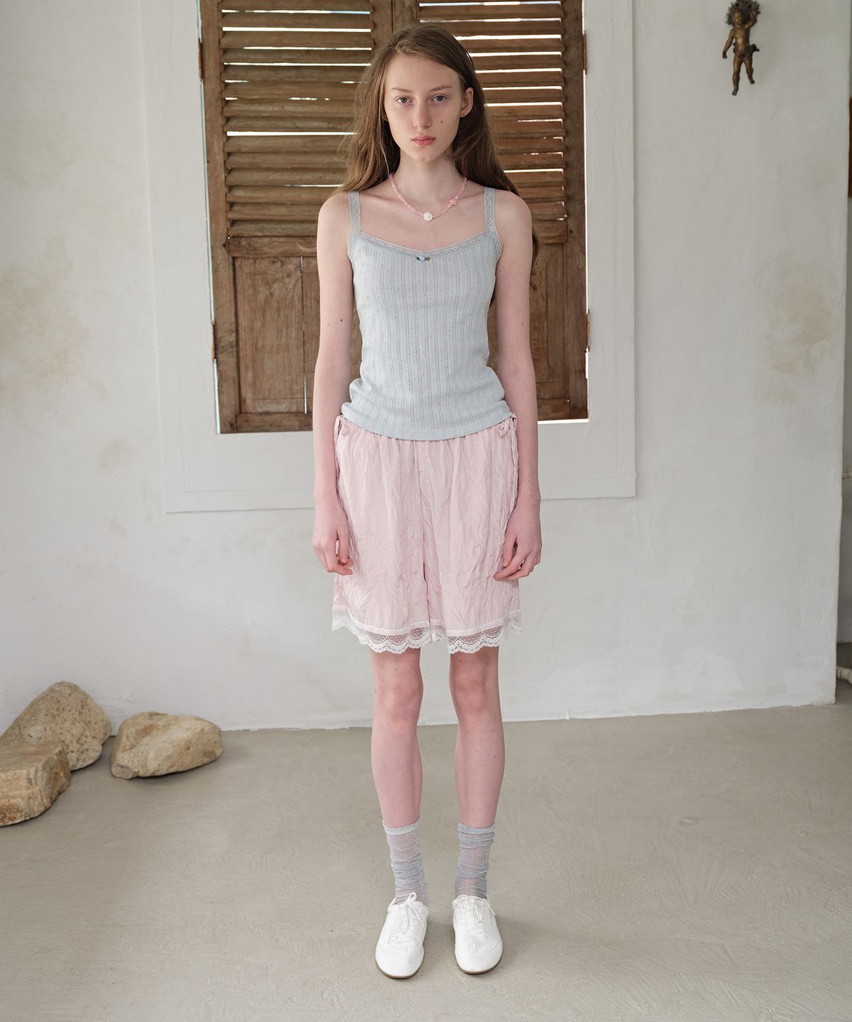 펀프롬펀(FUNFROMFUN) Boudoir Shorts, Pink