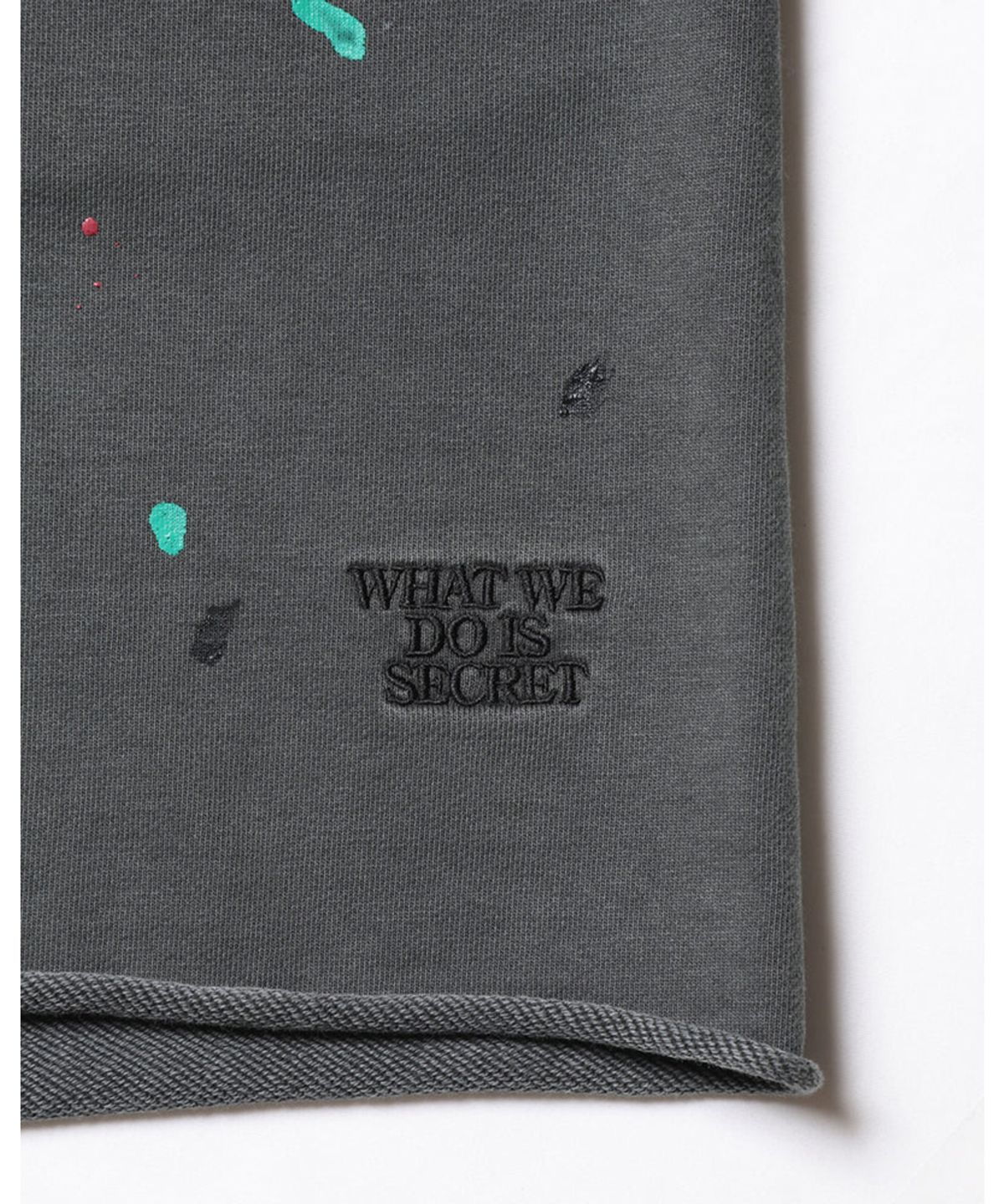 찬스클로딩(CHANCE CLOTHING) PIGMENT DYED SWEAT SHORTS - BLACK