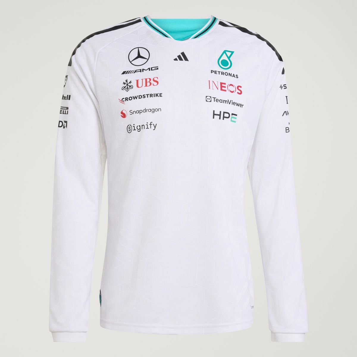 아디다스(ADIDAS) 메르세데스 - AMG F1 팀 드라이버 저지 어센틱 롱 슬리브 KE5308