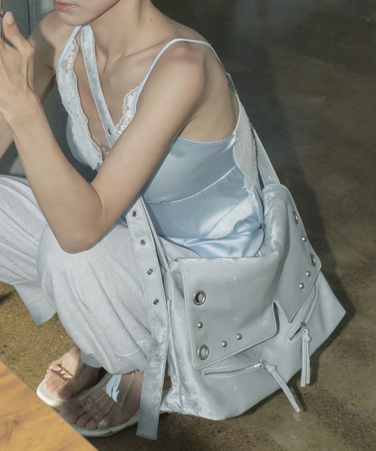 레이몬트(RAIMENT) Haze Bag_SILVER