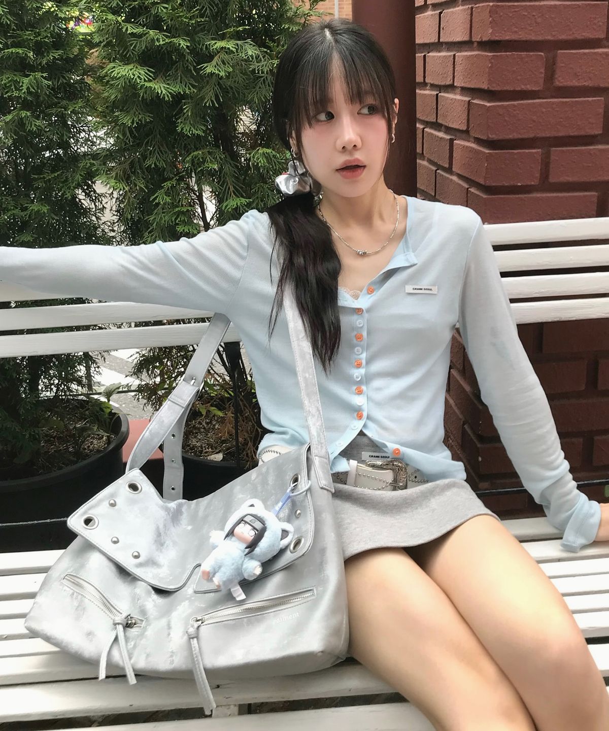 레이몬트(RAIMENT) Haze Bag_SILVER